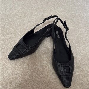 Kensie Black Women's Slingback Shoes